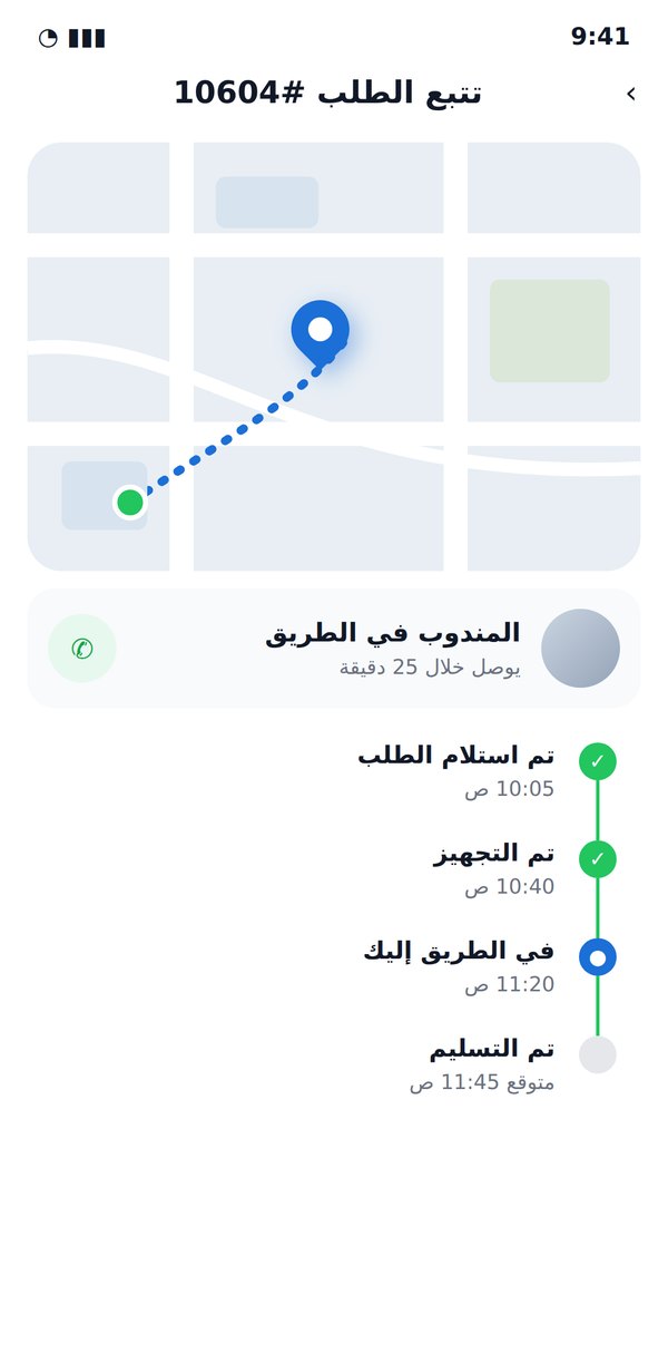 تتبع الطلب